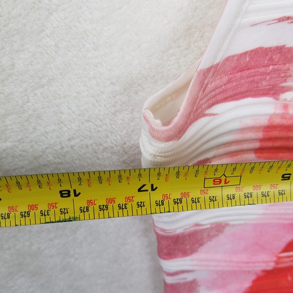 Memuse Tank Top Floral Print White Red Sleeveless Women's Size M - Picture 5 of 6